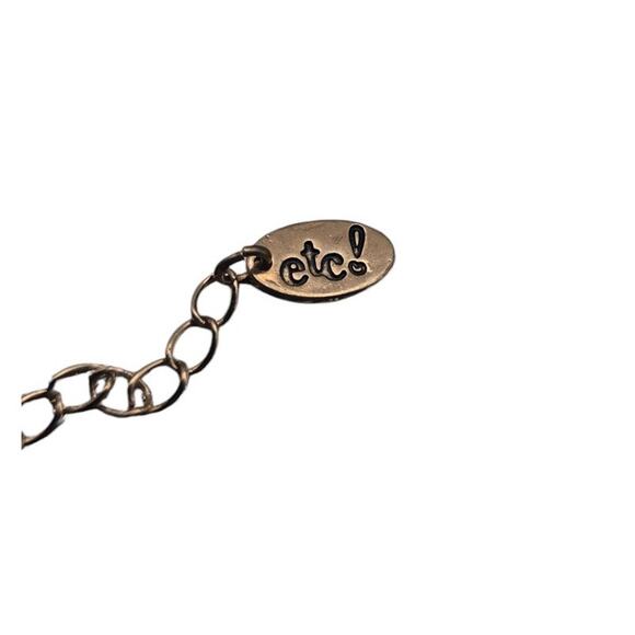 etc! Gold Tone Faux Jewels Blue Tones Statement Stylish Necklace - Picture 6 of 7